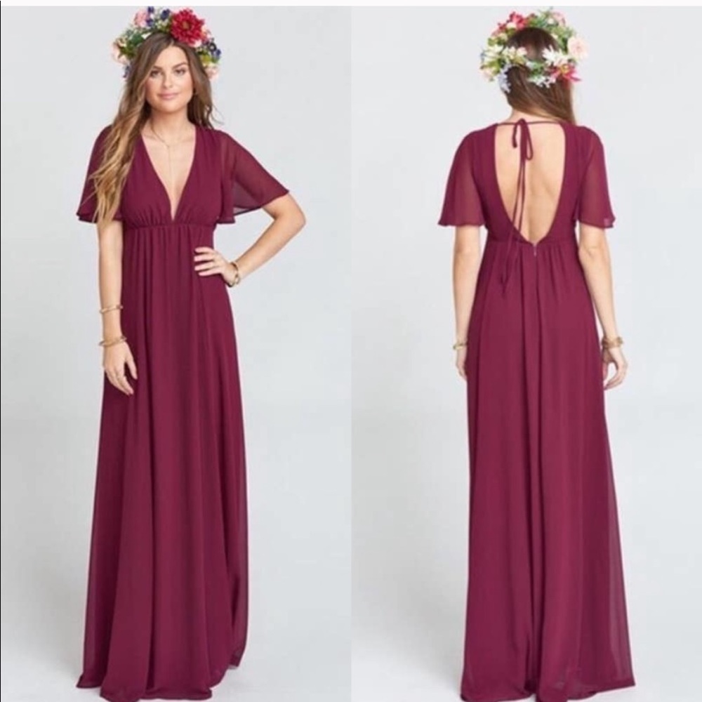 Show me Your MuMu Faye Flutter Maxi Dress